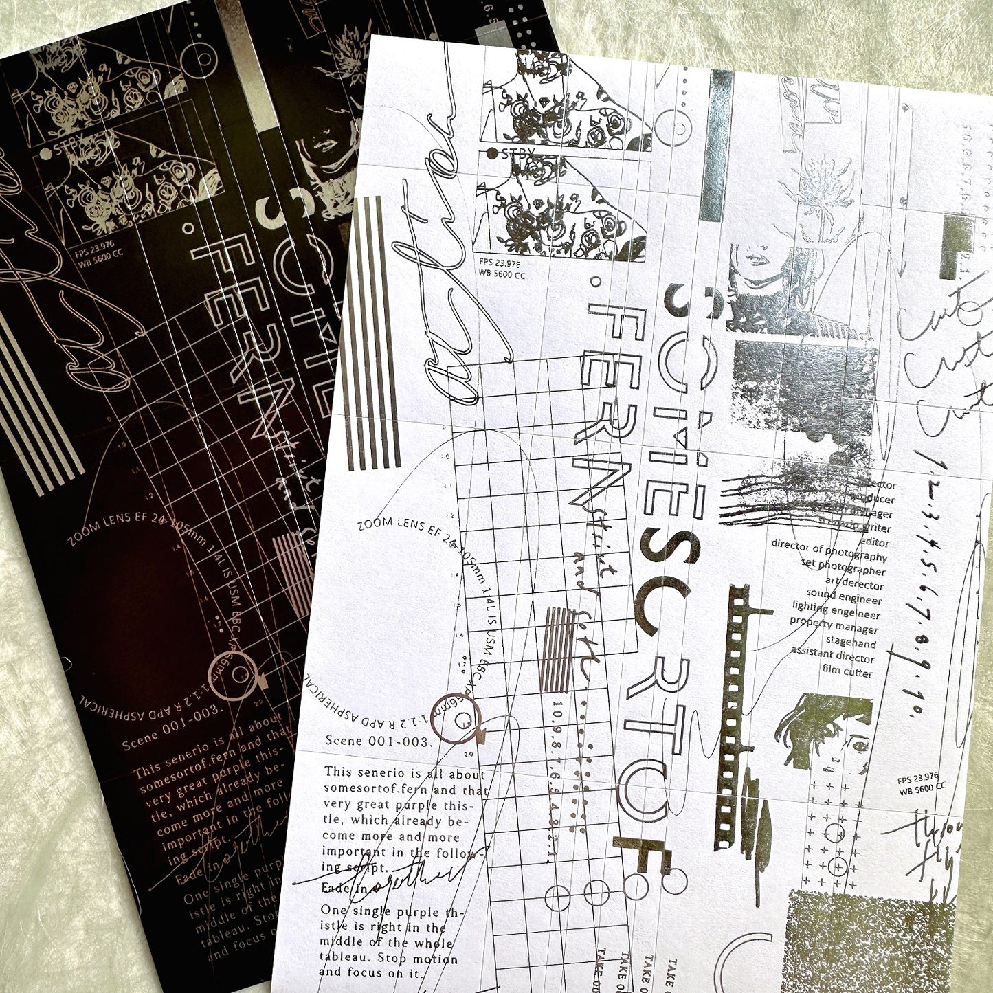 Somesortoffern - Movie Series Silver Foil Stickers