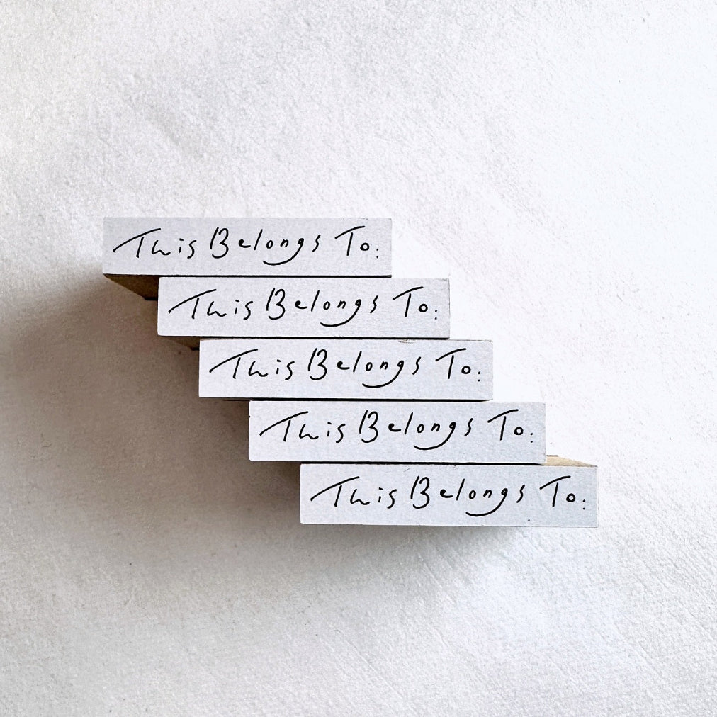 A Kind of Café - This Belongs To rubber stamp