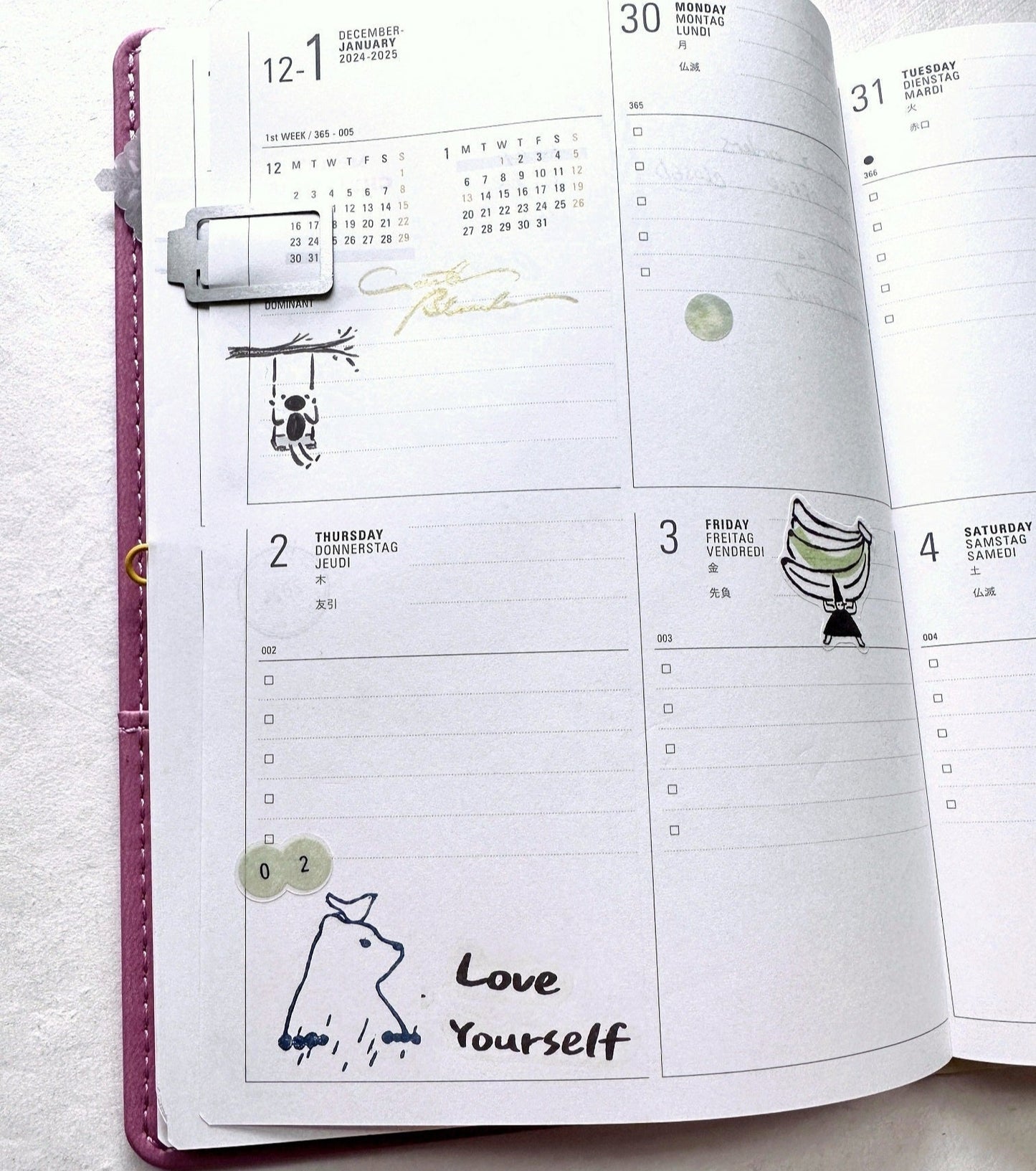 Avocadomori - Bear & Bird / Letter & Ink crystal stamps