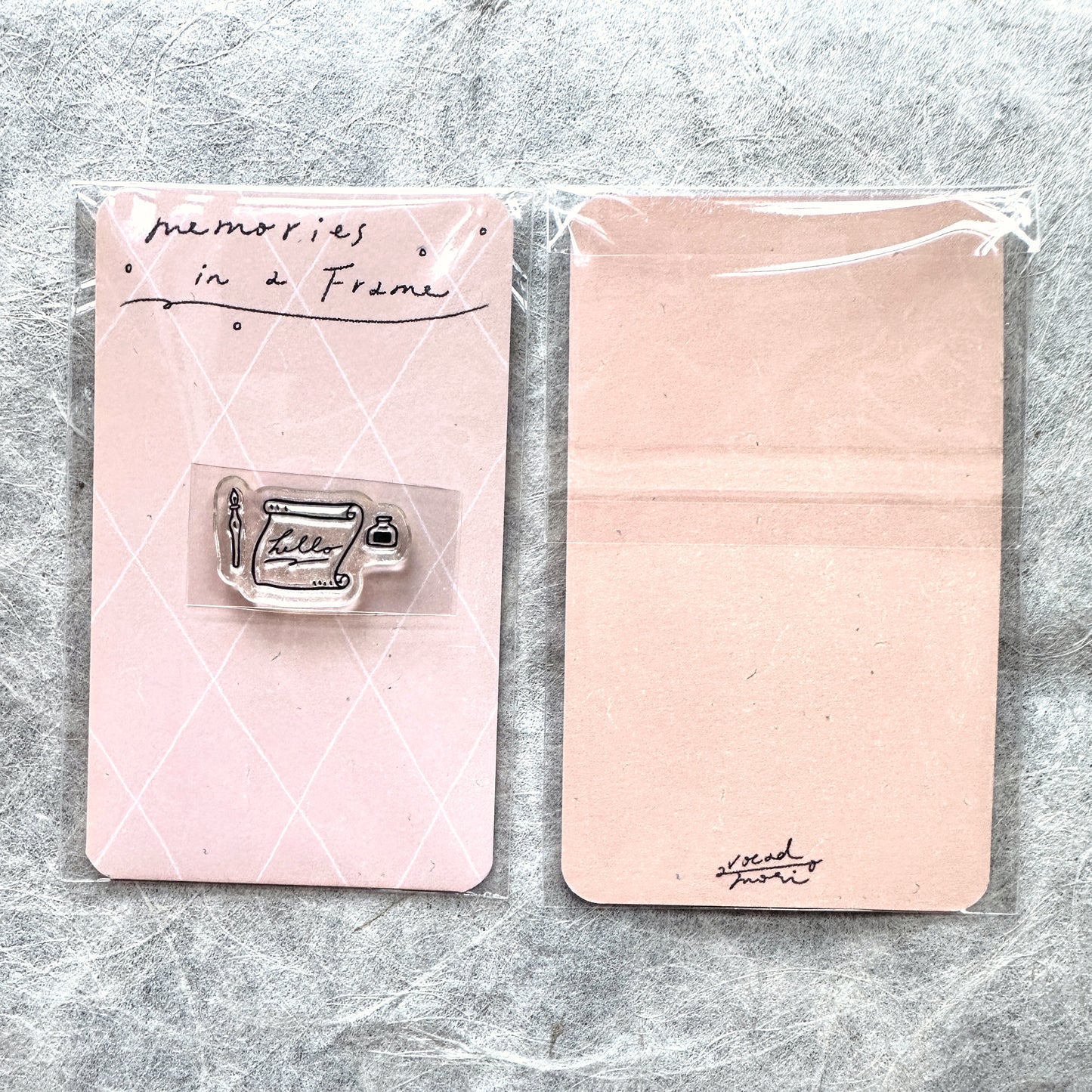 Avocadomori - Bear & Bird / Letter & Ink crystal stamps