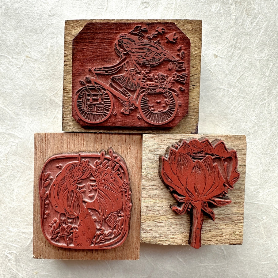 Black Milk Project - Mia, Marigold, Flora Tub rubber stamps [Lightly Used]