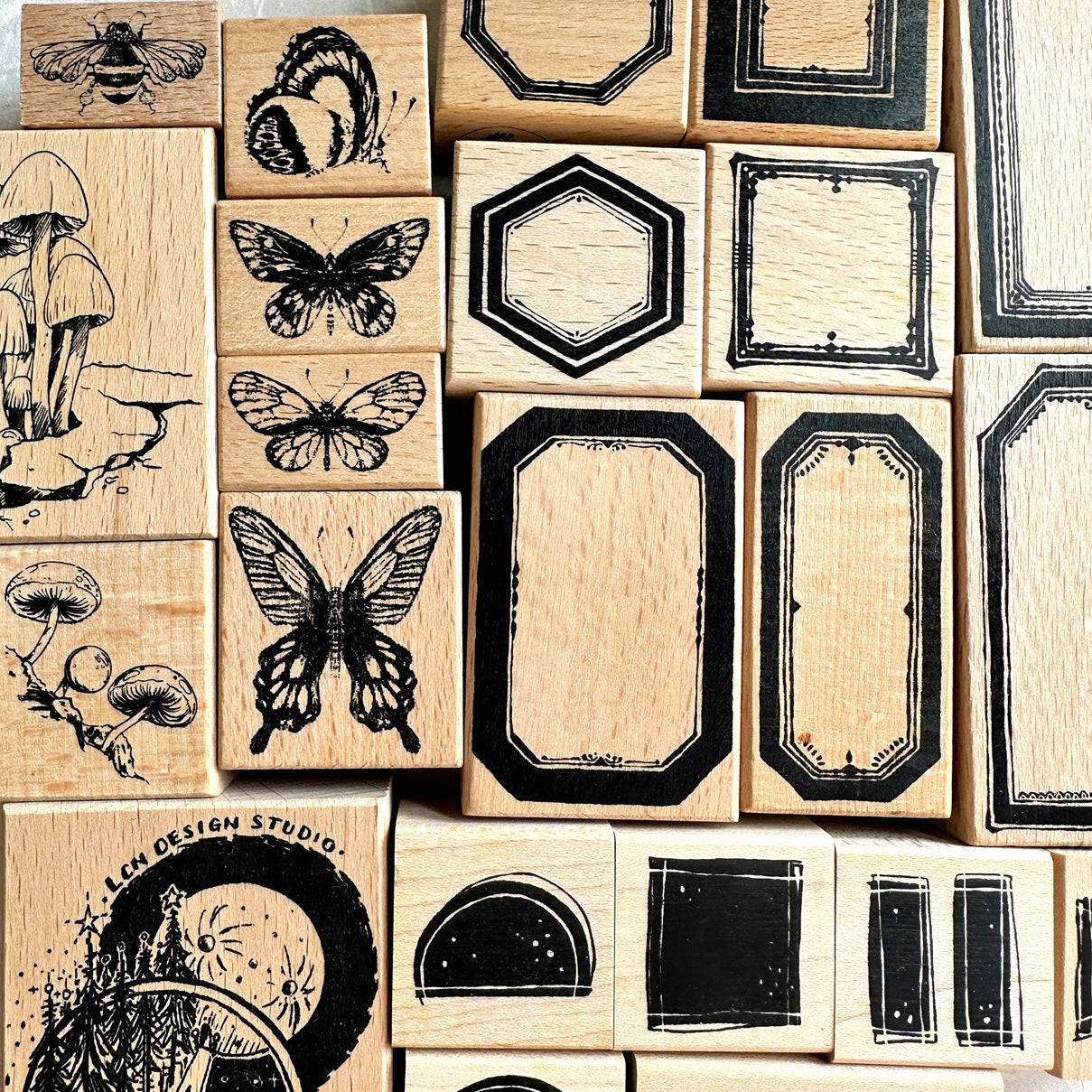 Lin Chia Ning - assorted rubber stamps [Pre-Loved]