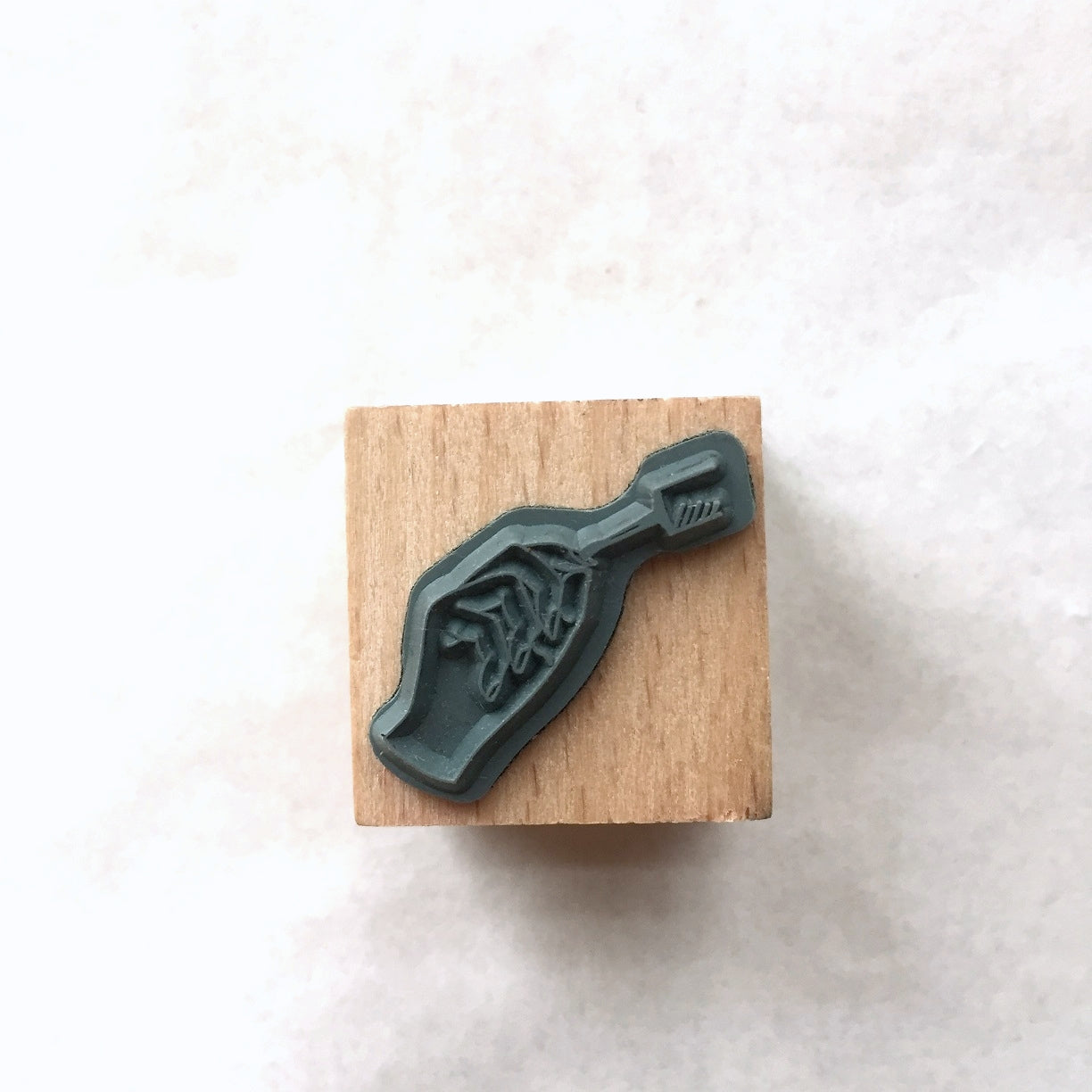 Miss Time - nail polish rubber stamp