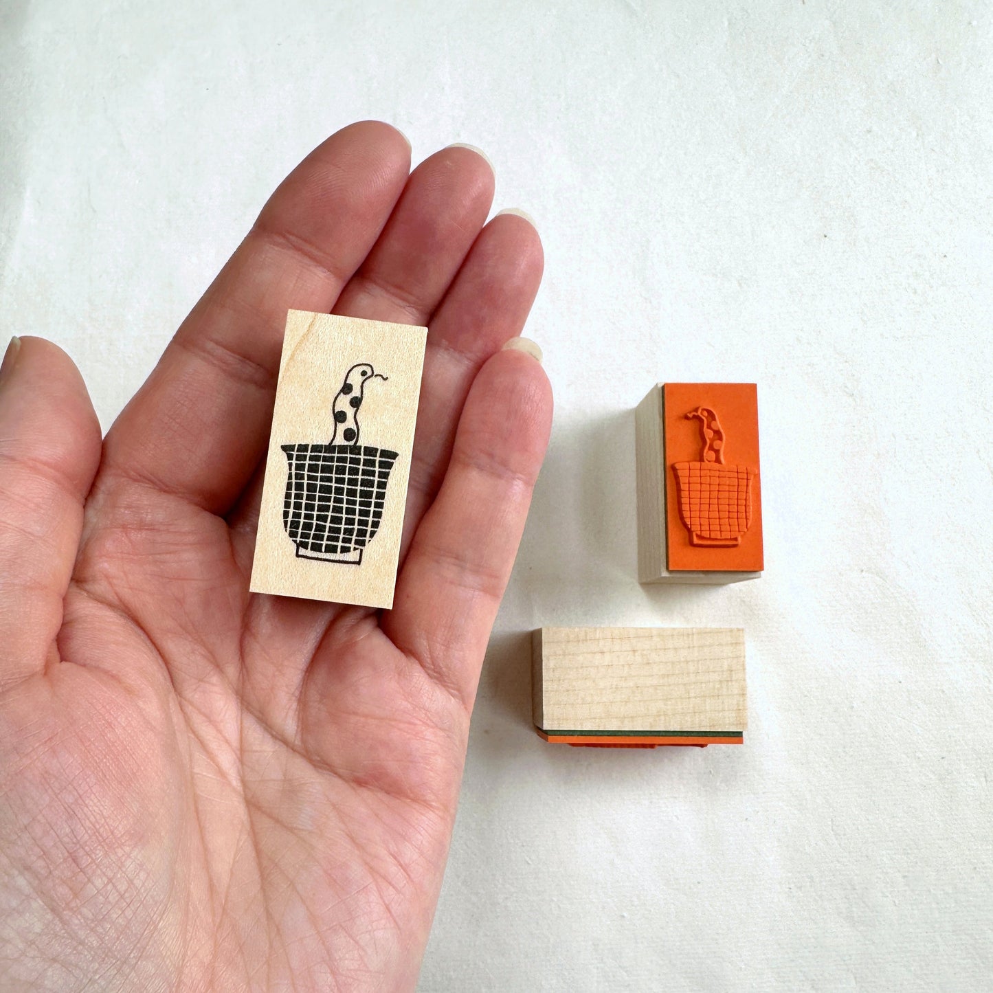 Necktie Illustration - Snake rubber stamp