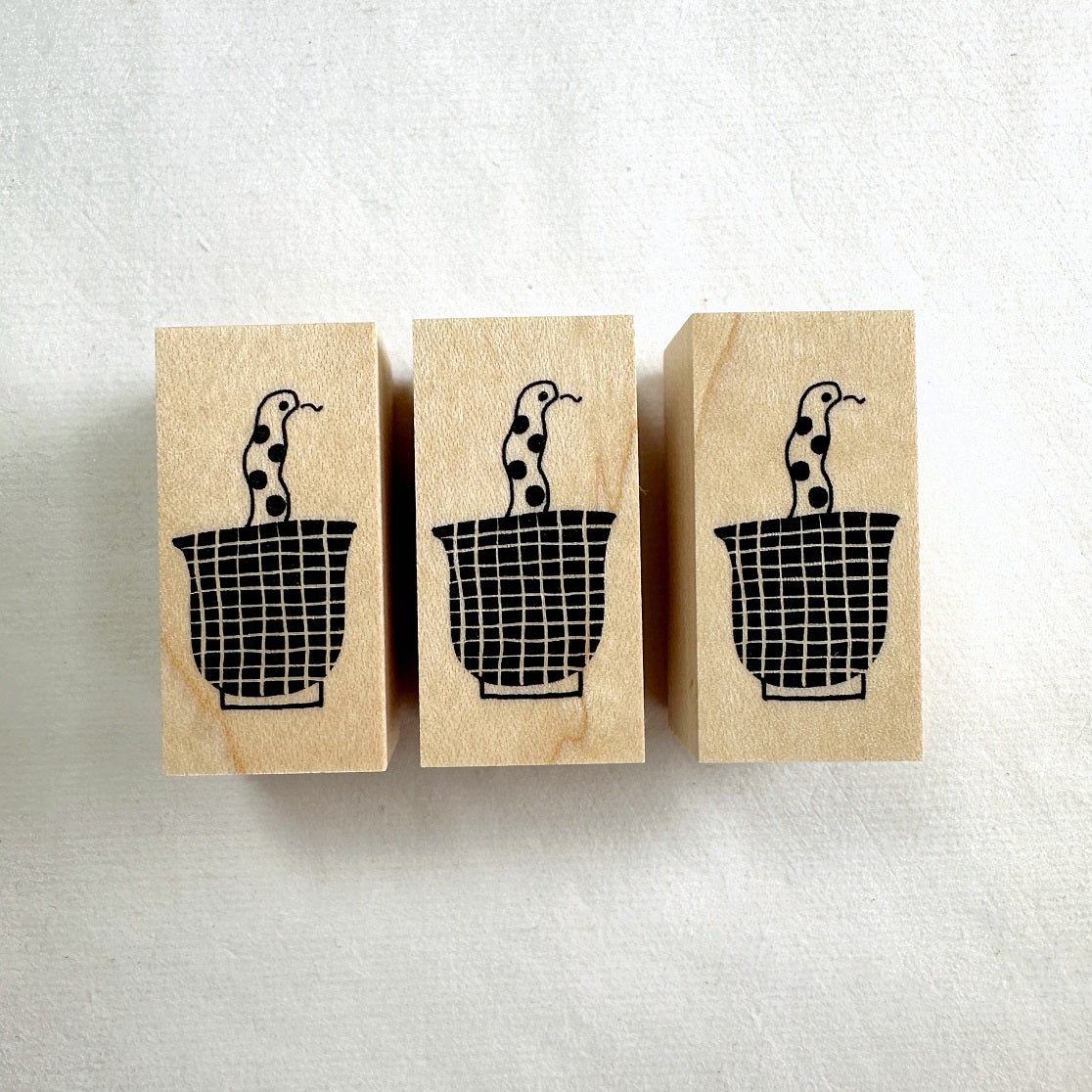Necktie Illustration - Snake rubber stamp