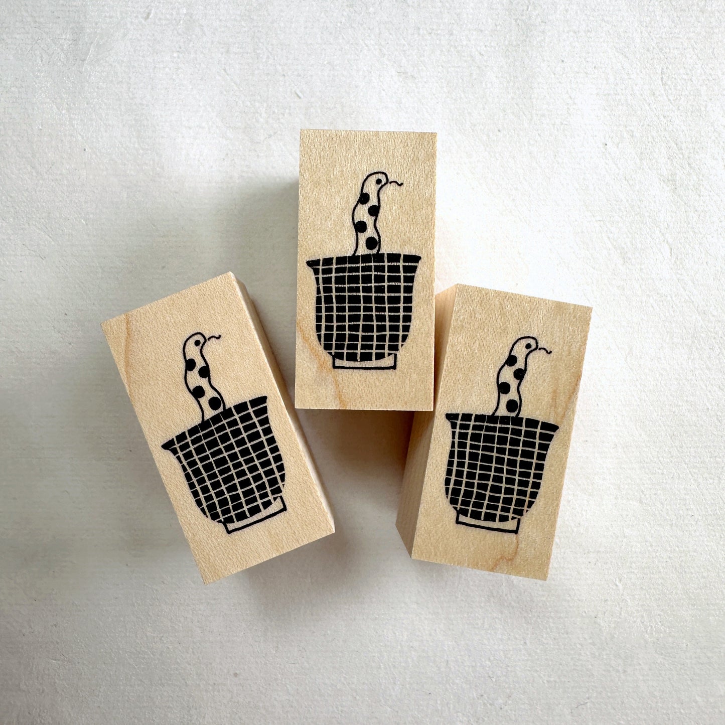 Necktie Illustration - Snake rubber stamp