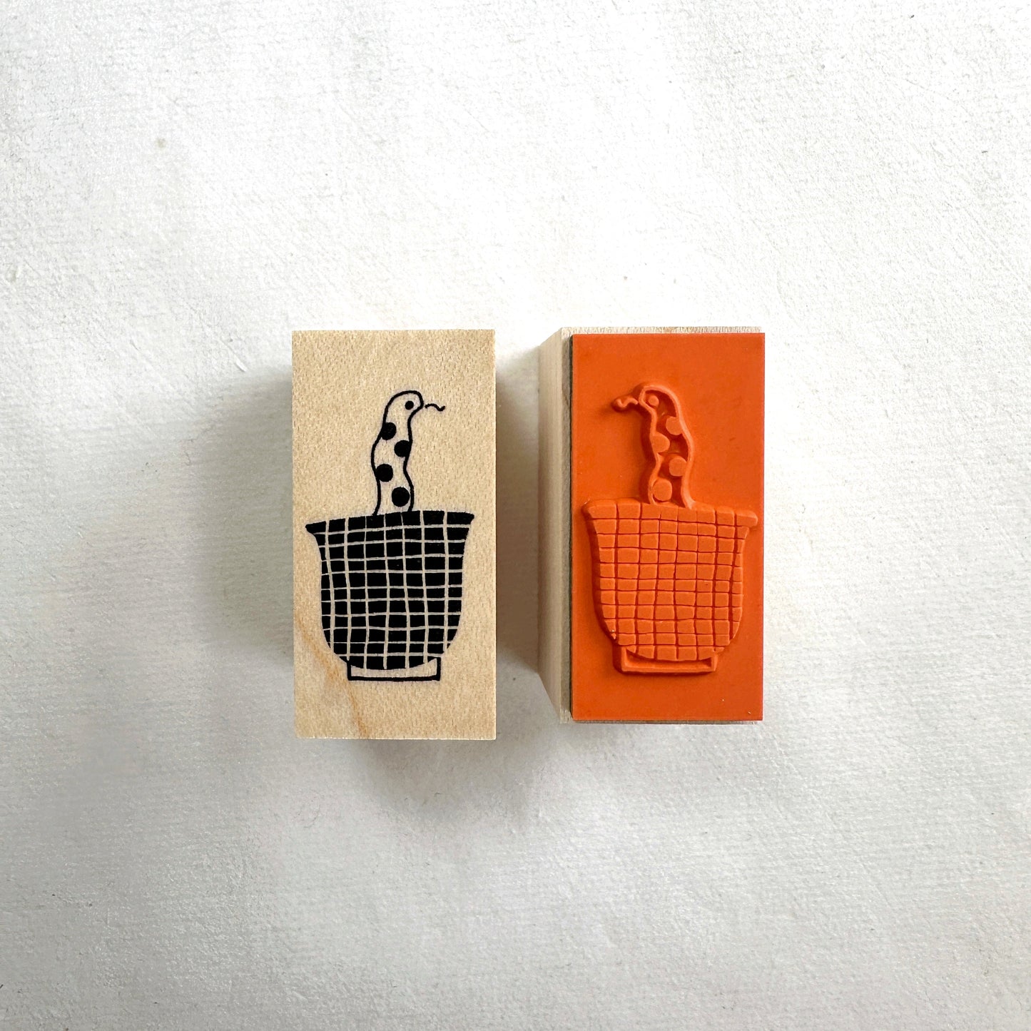 Necktie Illustration - Snake rubber stamp