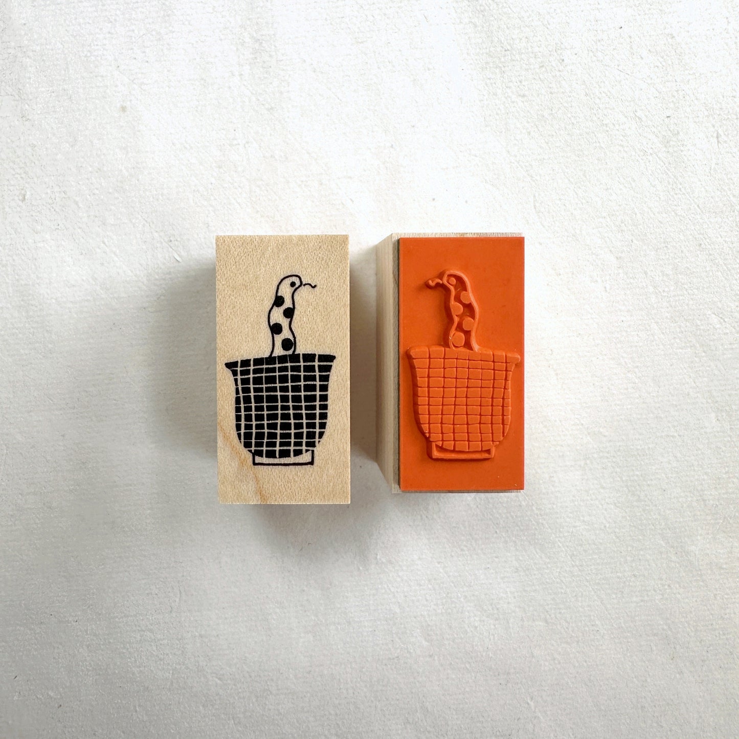 Necktie Illustration - Snake rubber stamp