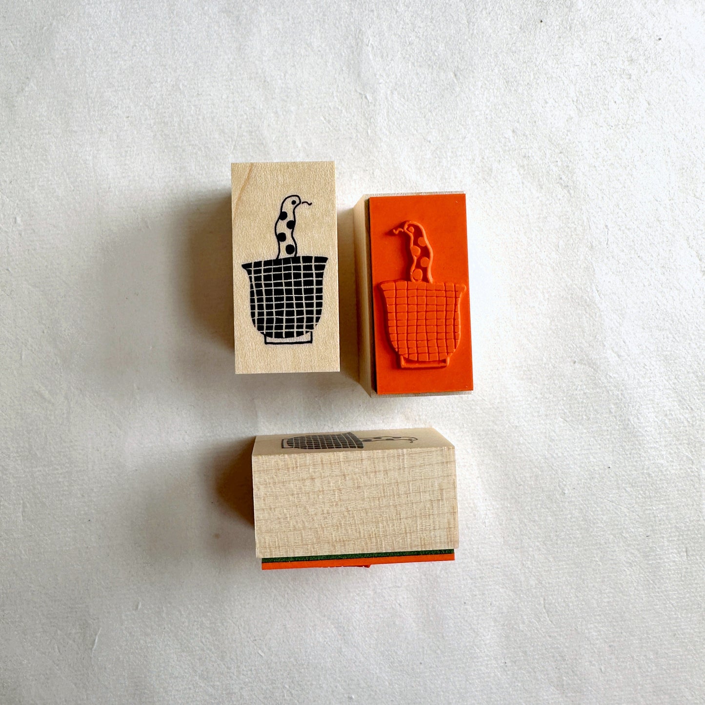 Necktie Illustration - Snake rubber stamp
