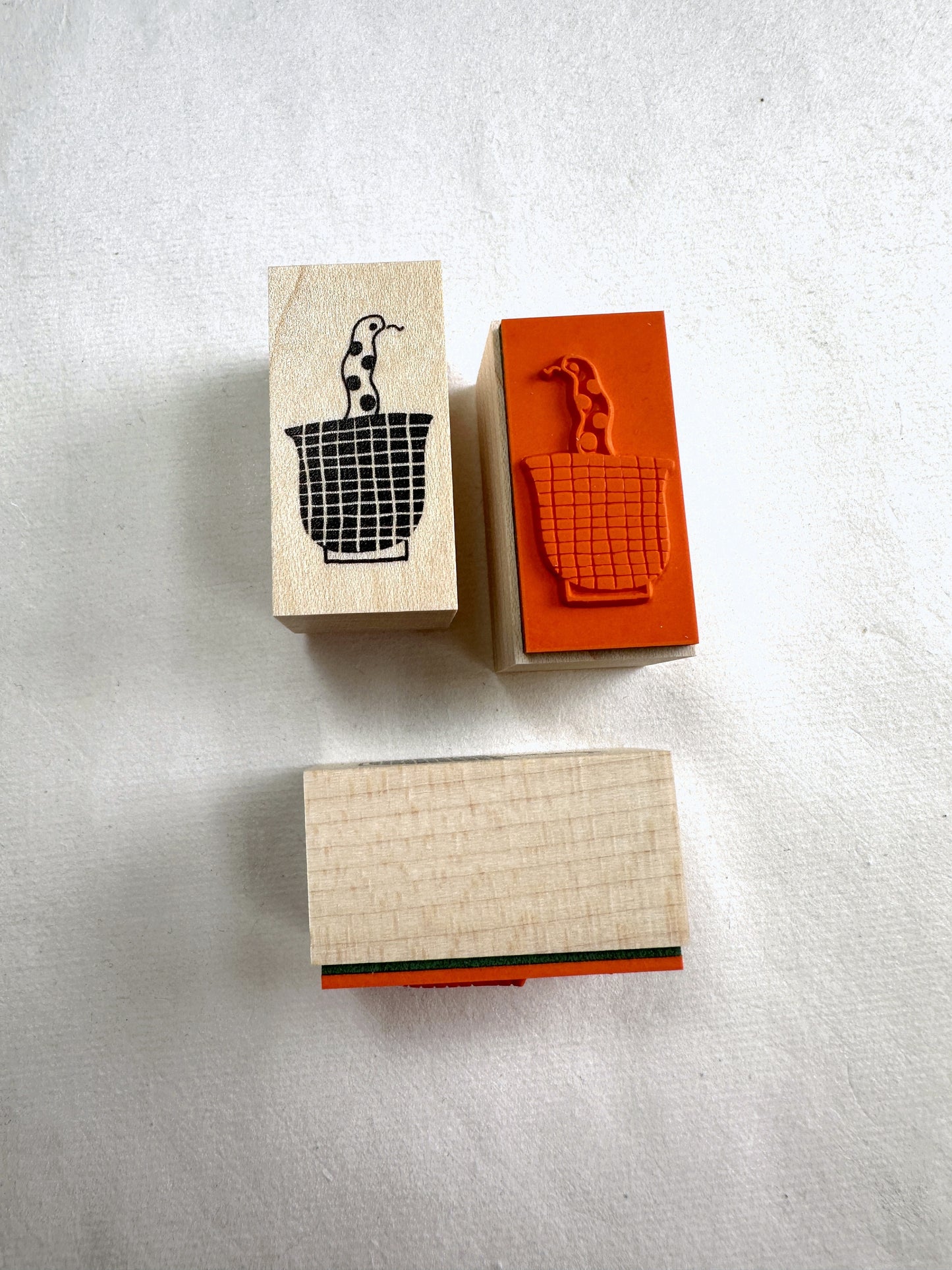 Necktie Illustration - Snake rubber stamp