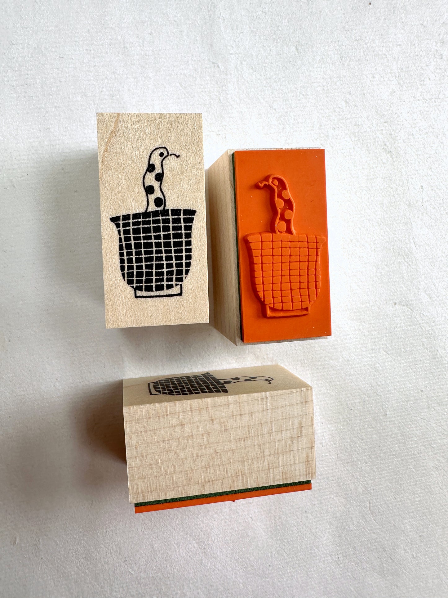 Necktie Illustration - Snake rubber stamp