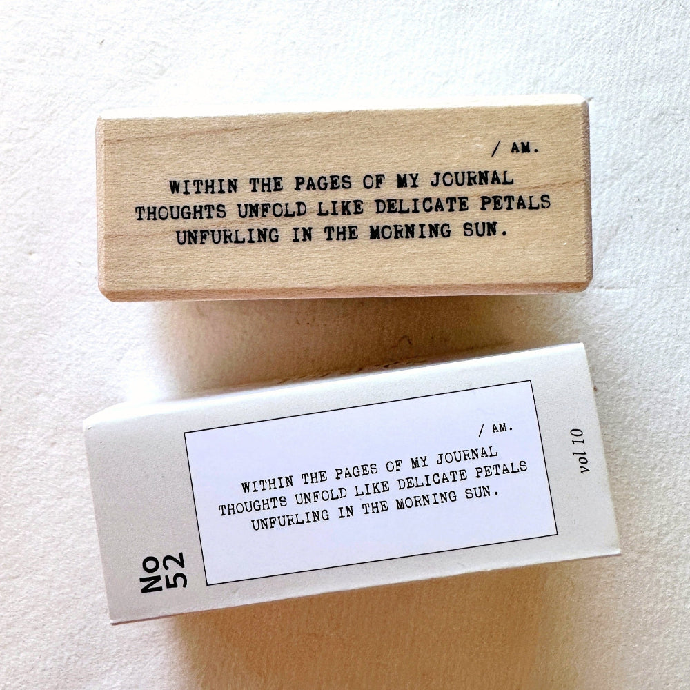 Nyret - Vol. 10 Daily Aesthetic No. 52 rubber stamp