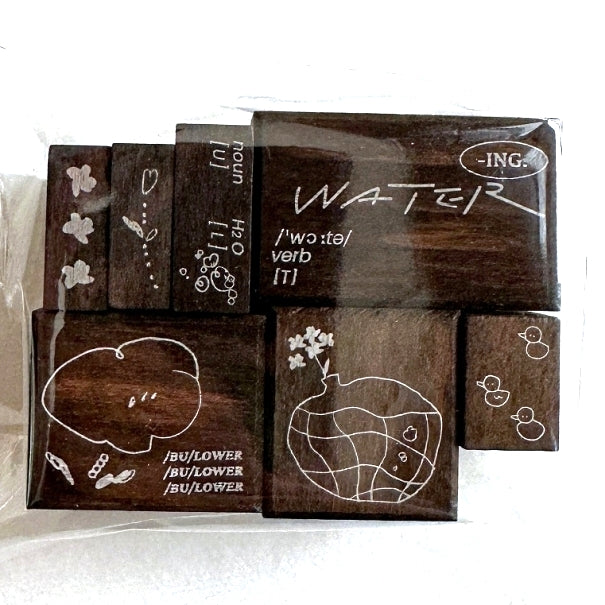 Somesortoffern - /Water Water/ rubber stamp set