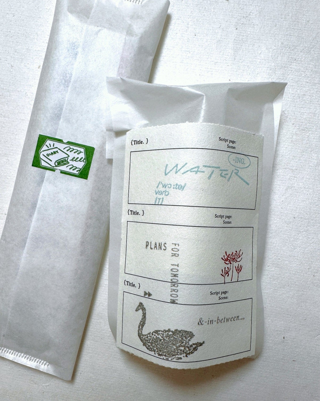 Somesortoffern - /Water Water/ rubber stamp set
