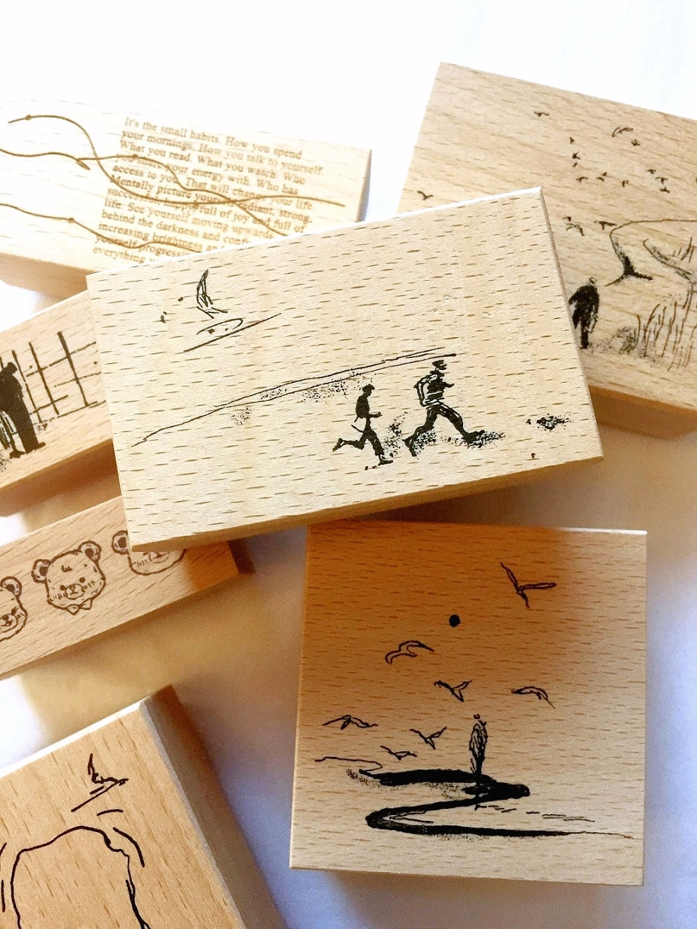 Two Raccoons x 呆毛甜心 - Twilight collection rubber stamps