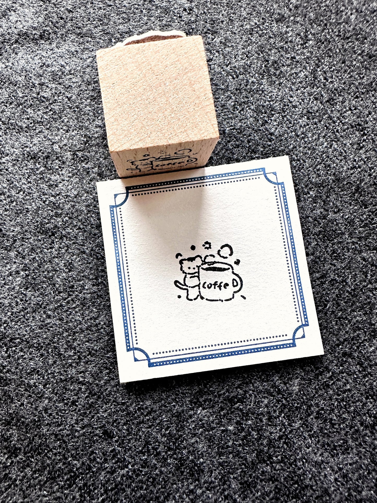Muguang - Live a Good Life cat rubber stamps