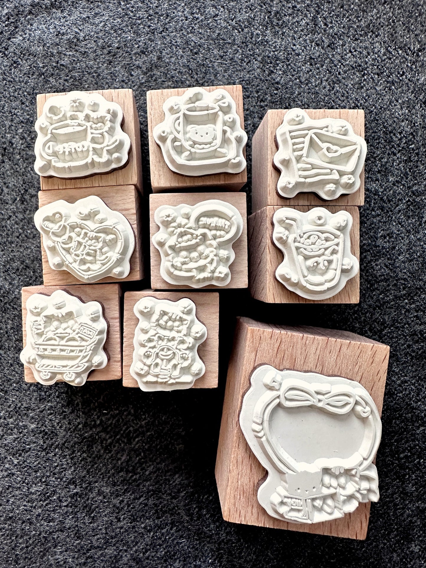 Muguang - Live a Good Life cat rubber stamps