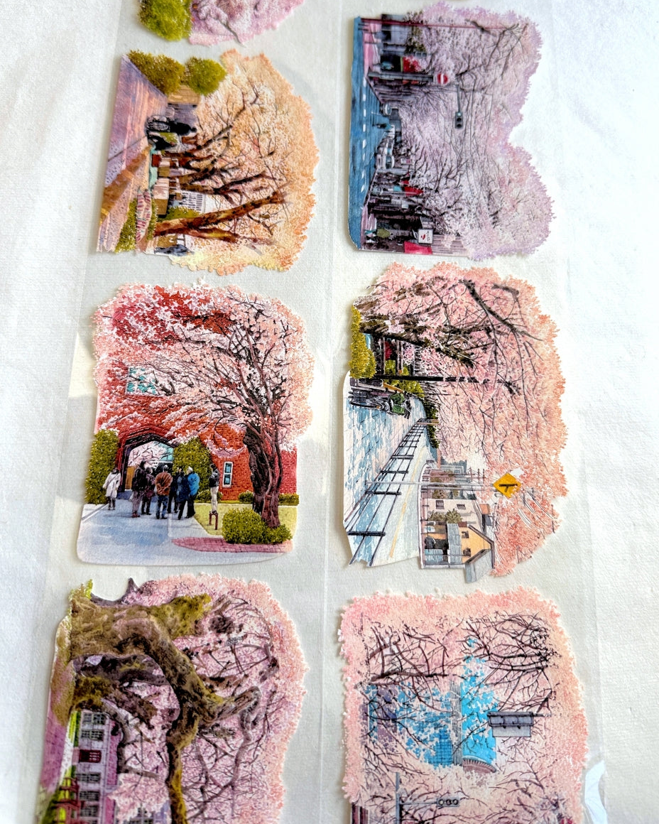 品川日-SUN - Pink is Flying Everywhere 8 cm crystal ink PET tape SAMPLES