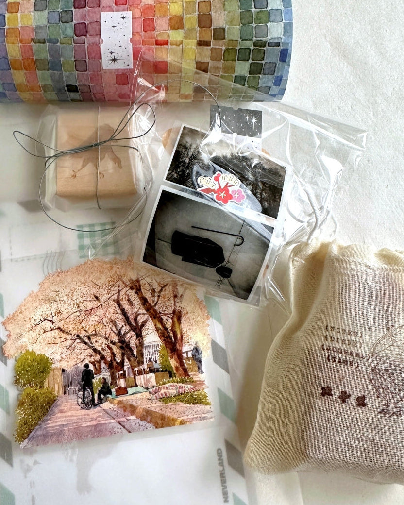 品川日-SUN - Pink is Flying Everywhere 8 cm crystal ink PET tape SAMPLES