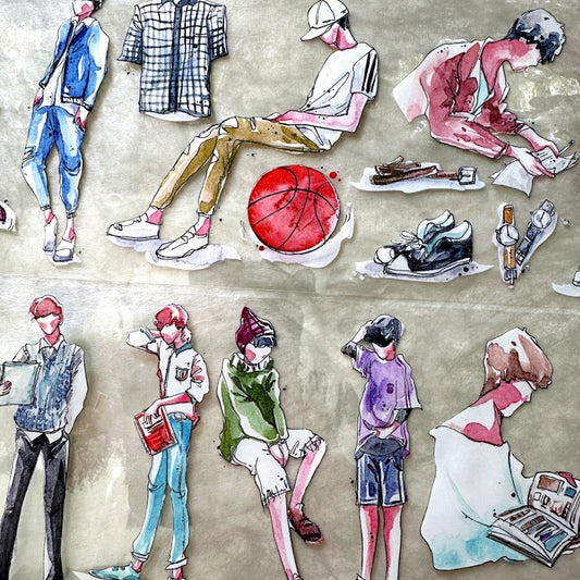 品川日-SUN - Days of Youth extra-wide 10 cm PET tape (180 cm loop) SAMPLES