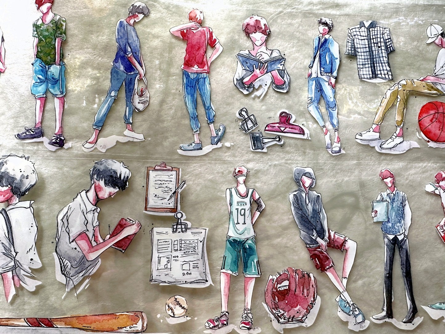 品川日-SUN - Days of Youth extra-wide 10 cm PET tape (180 cm loop) SAMPLES