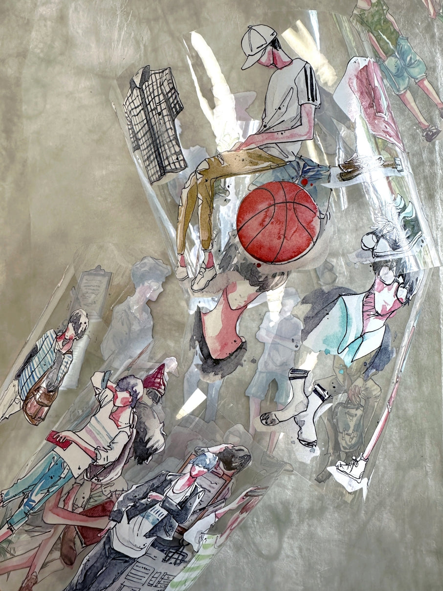 品川日-SUN - Days of Youth extra-wide 10 cm PET tape (180 cm loop) SAMPLES