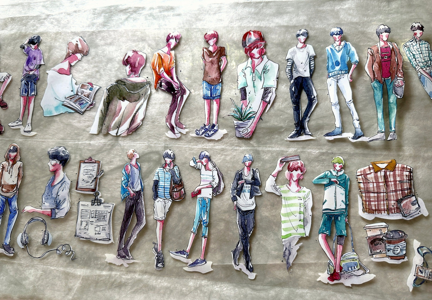 品川日-SUN - Days of Youth extra-wide 10 cm PET tape (180 cm loop) SAMPLES