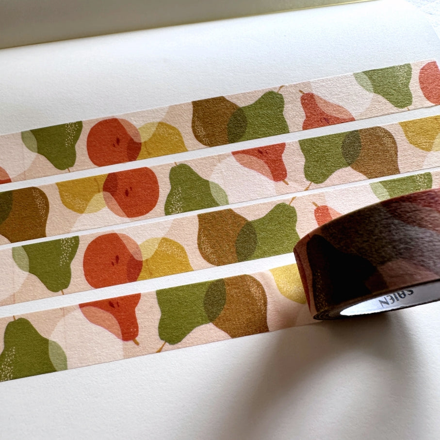 Common Modern x SAIEN - Pear Season washi tape (Whole Roll)