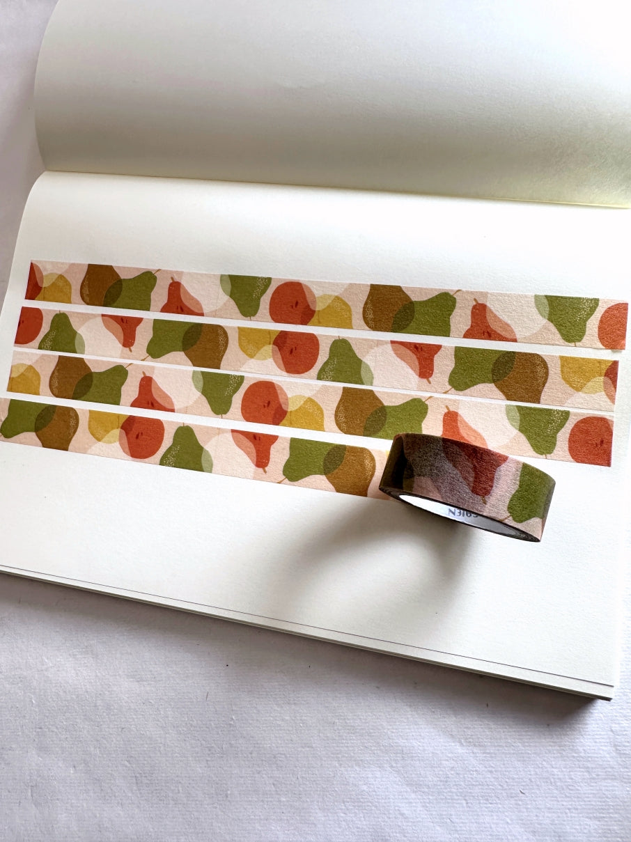 Common Modern x SAIEN - Pear Season washi tape (Whole Roll)