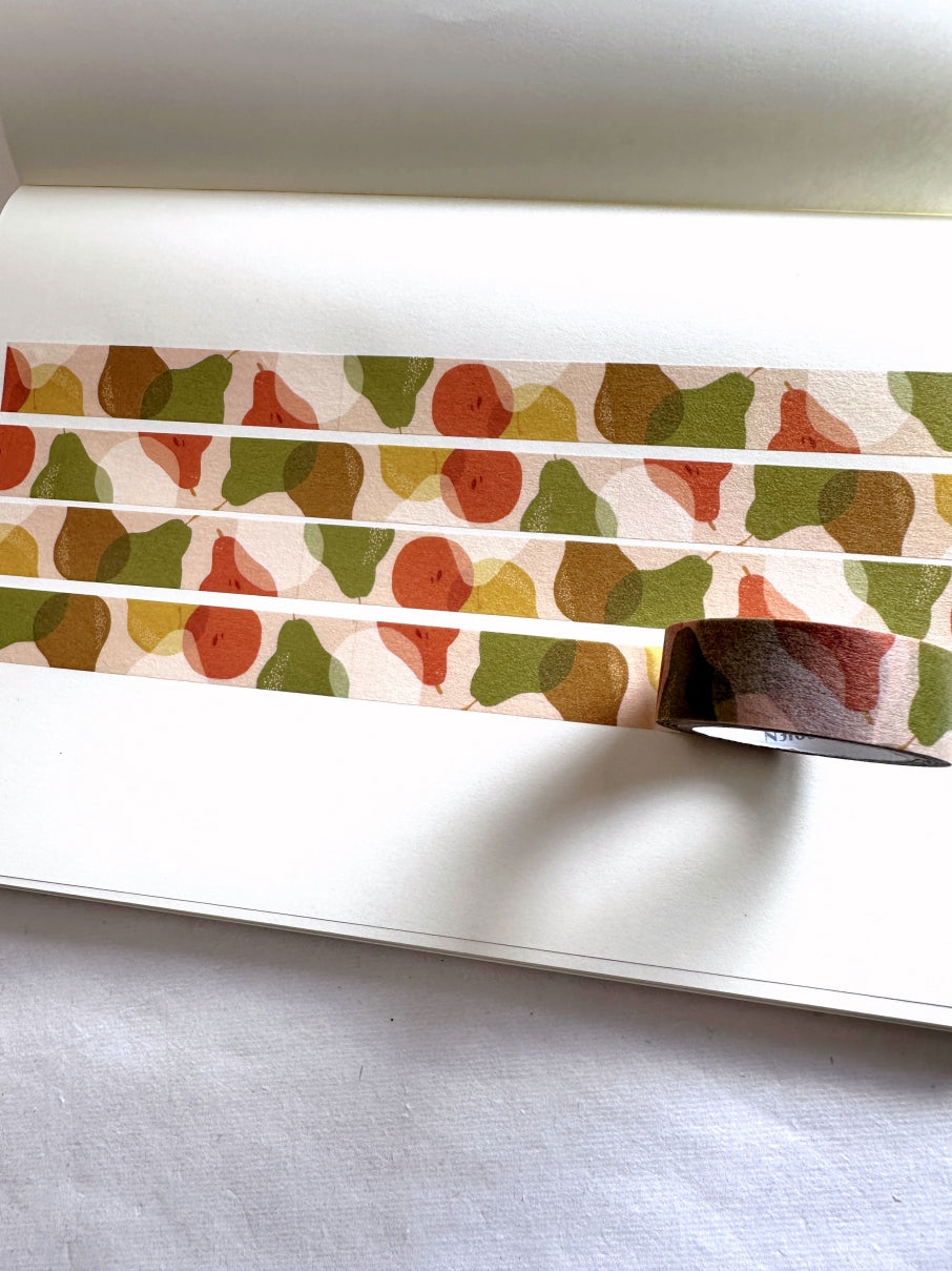 Common Modern x SAIEN - Pear Season washi tape (Whole Roll)