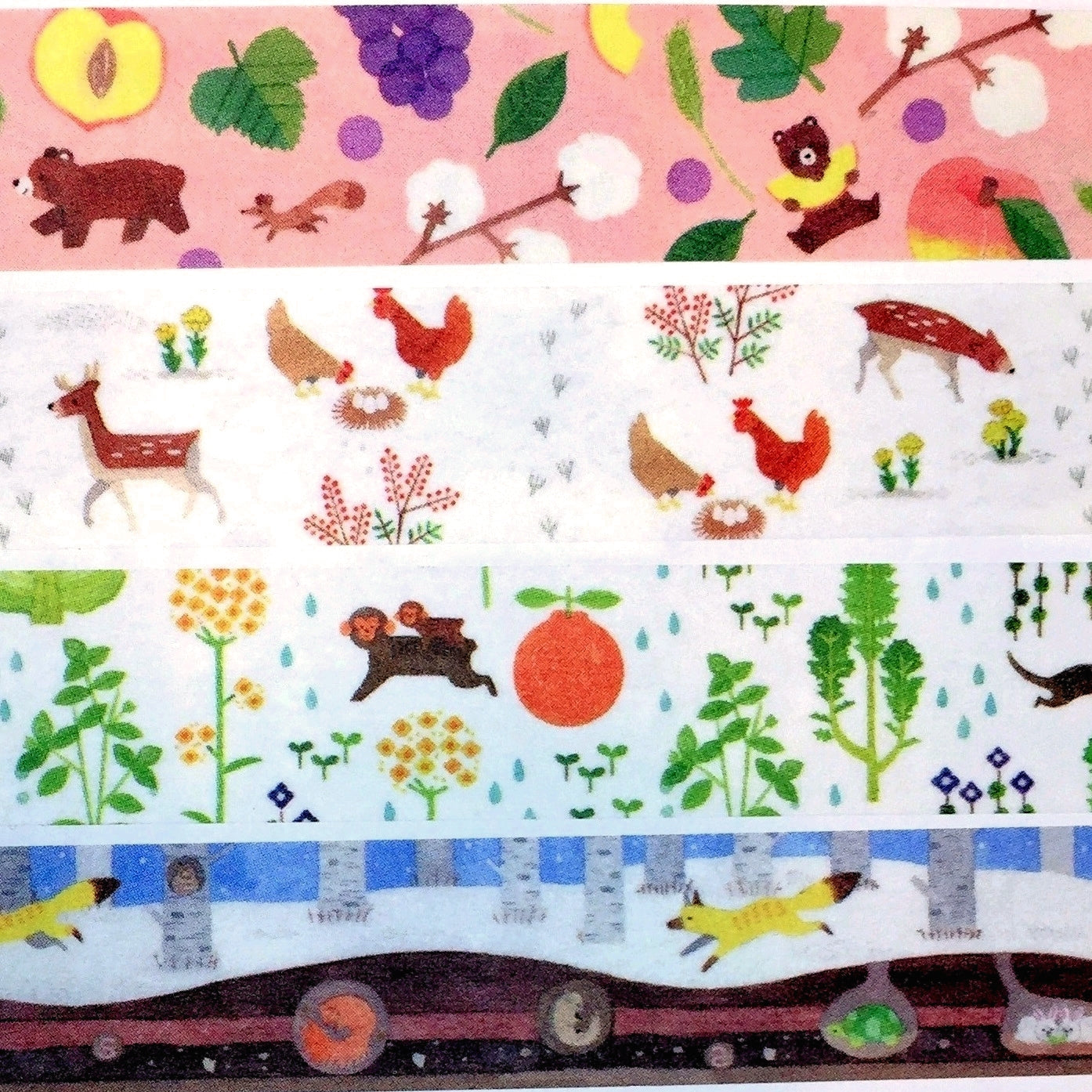 Koyomi Seikatsu - Japanese animal washi tapes SAMPLES