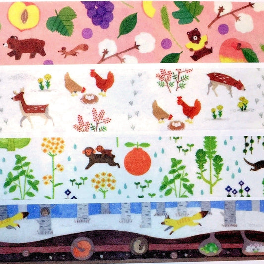 Koyomi Seikatsu - Japanese animal washi tapes SAMPLES