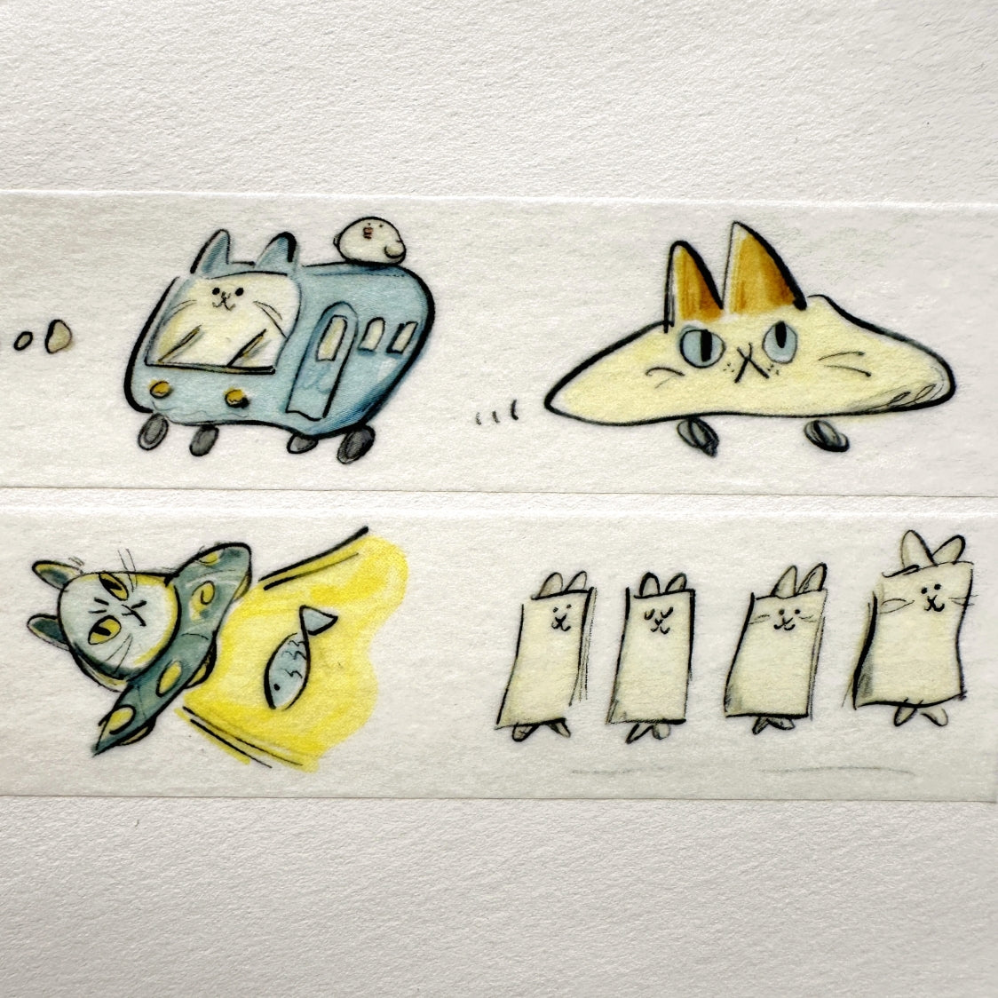 Severus Lian - Chasing Cars washi tape SAMPLES