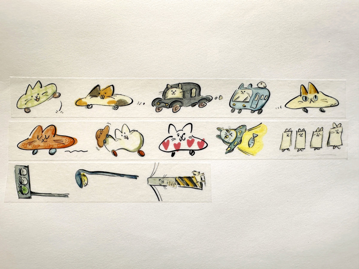 Severus Lian - Chasing Cars washi tape SAMPLES