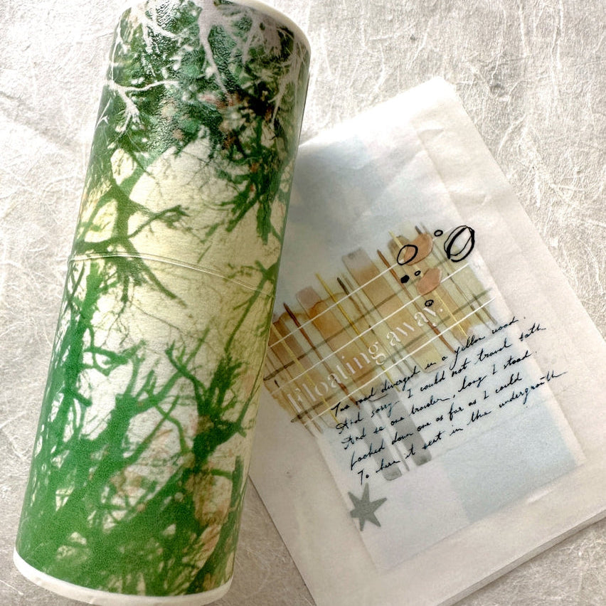 OKMT - Gazing at Branches Aglow extra-wide washi tape (10 cm x 100 cm) SAMPLES