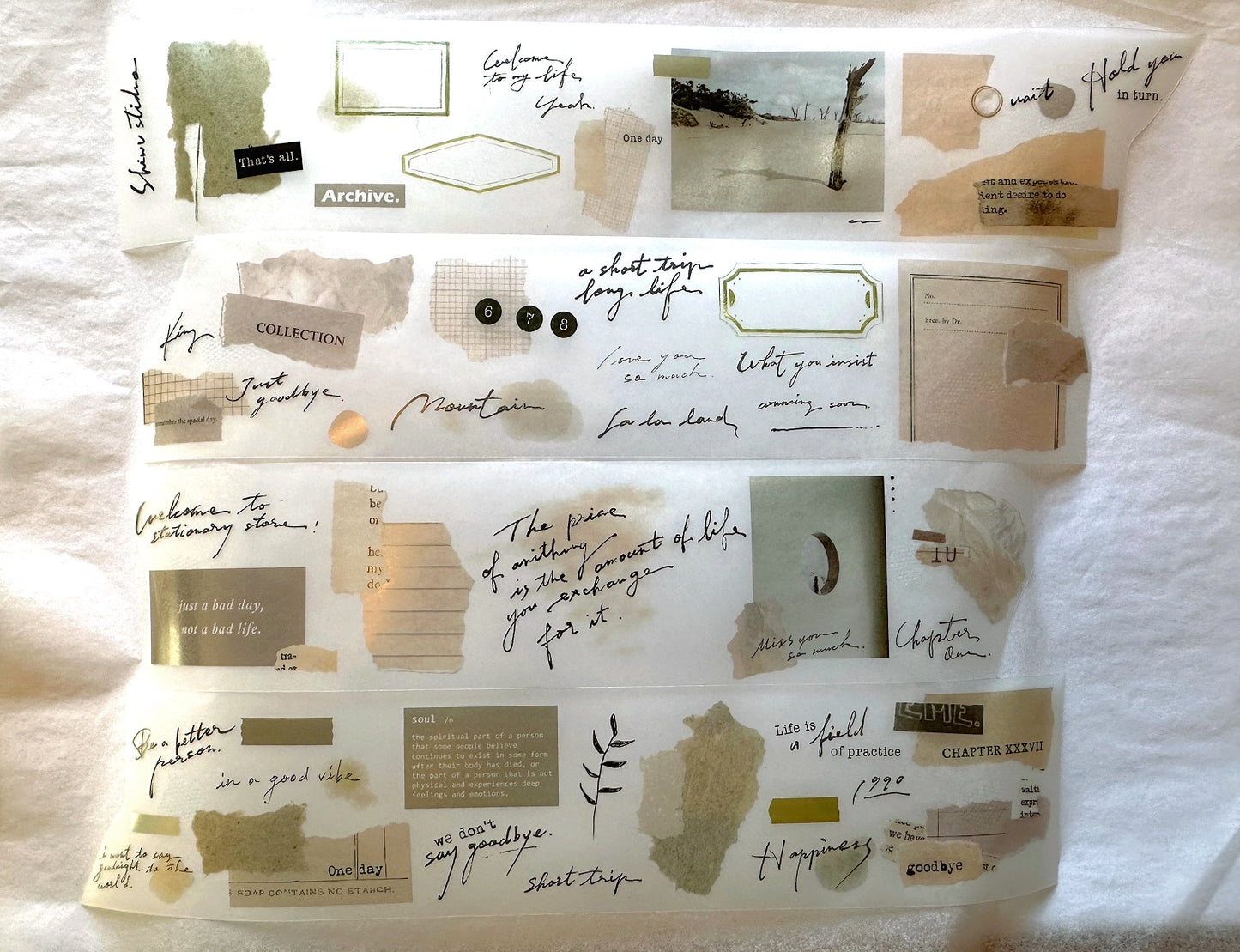 Shiwu Studio - Collage 02 PET tape SAMPLES