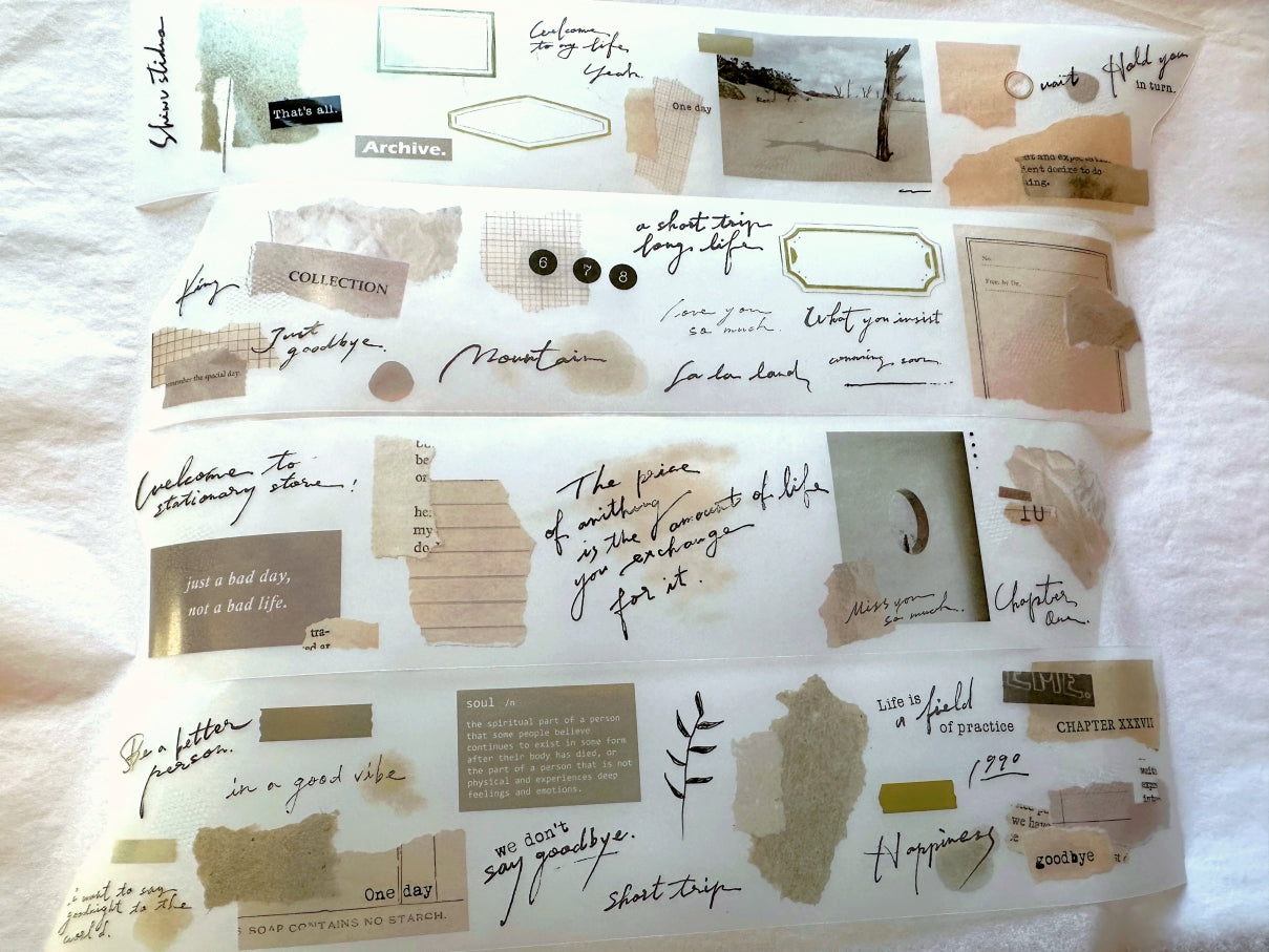 Shiwu Studio - Collage 02 PET tape SAMPLES