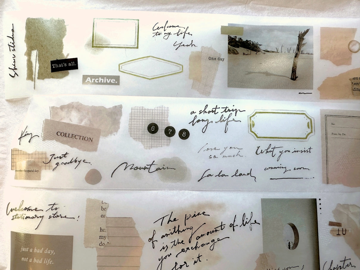Shiwu Studio - Collage 02 PET tape SAMPLES