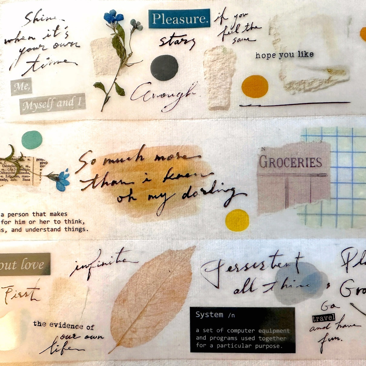 Shiwu Studio - Collage 05 PET tape SAMPLES