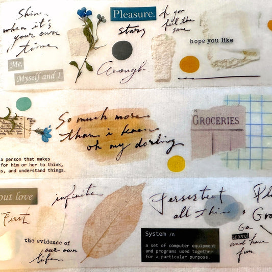 Shiwu Studio - Collage 05 PET tape SAMPLES