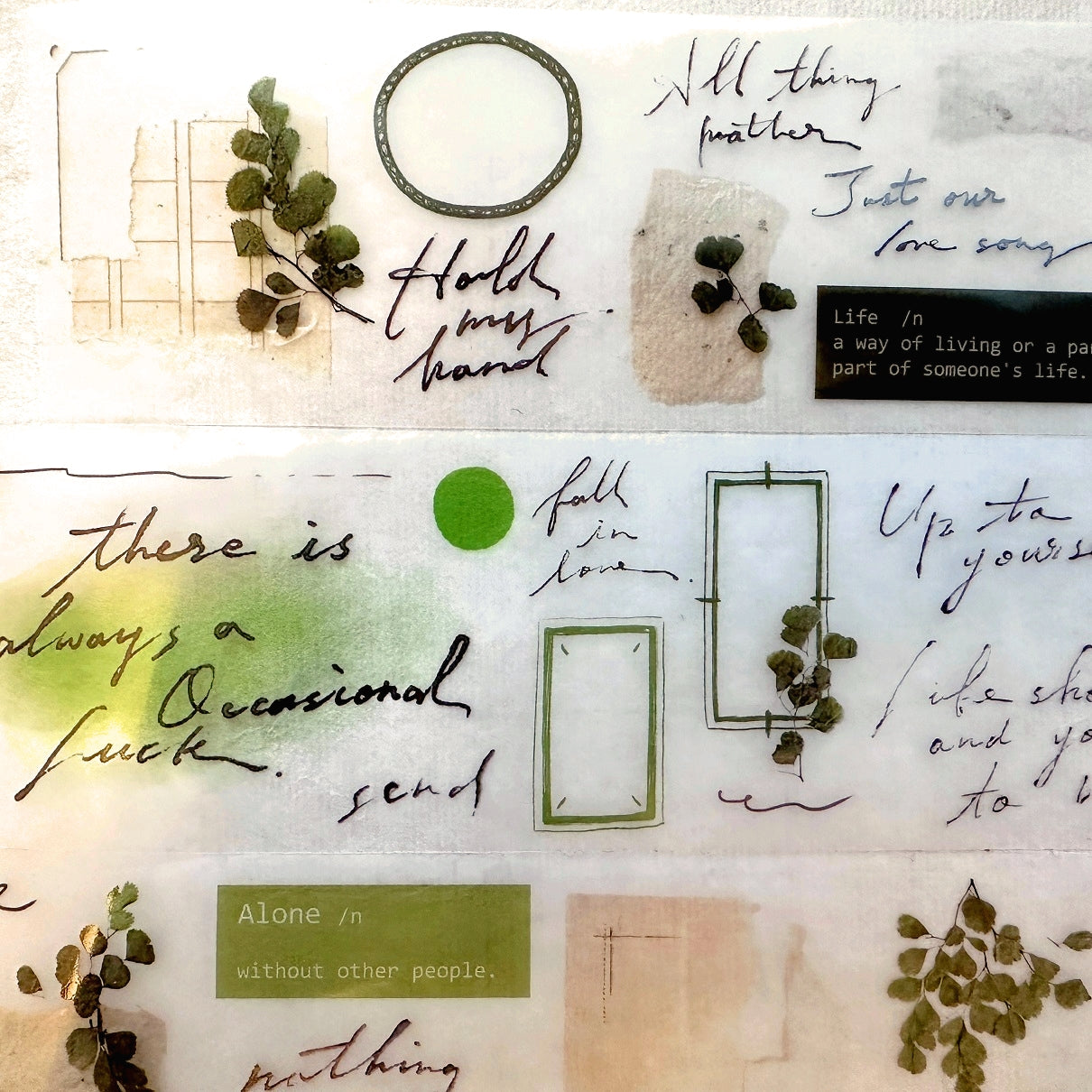 Shiwu Studio - Collage 06 PET tape SAMPLES