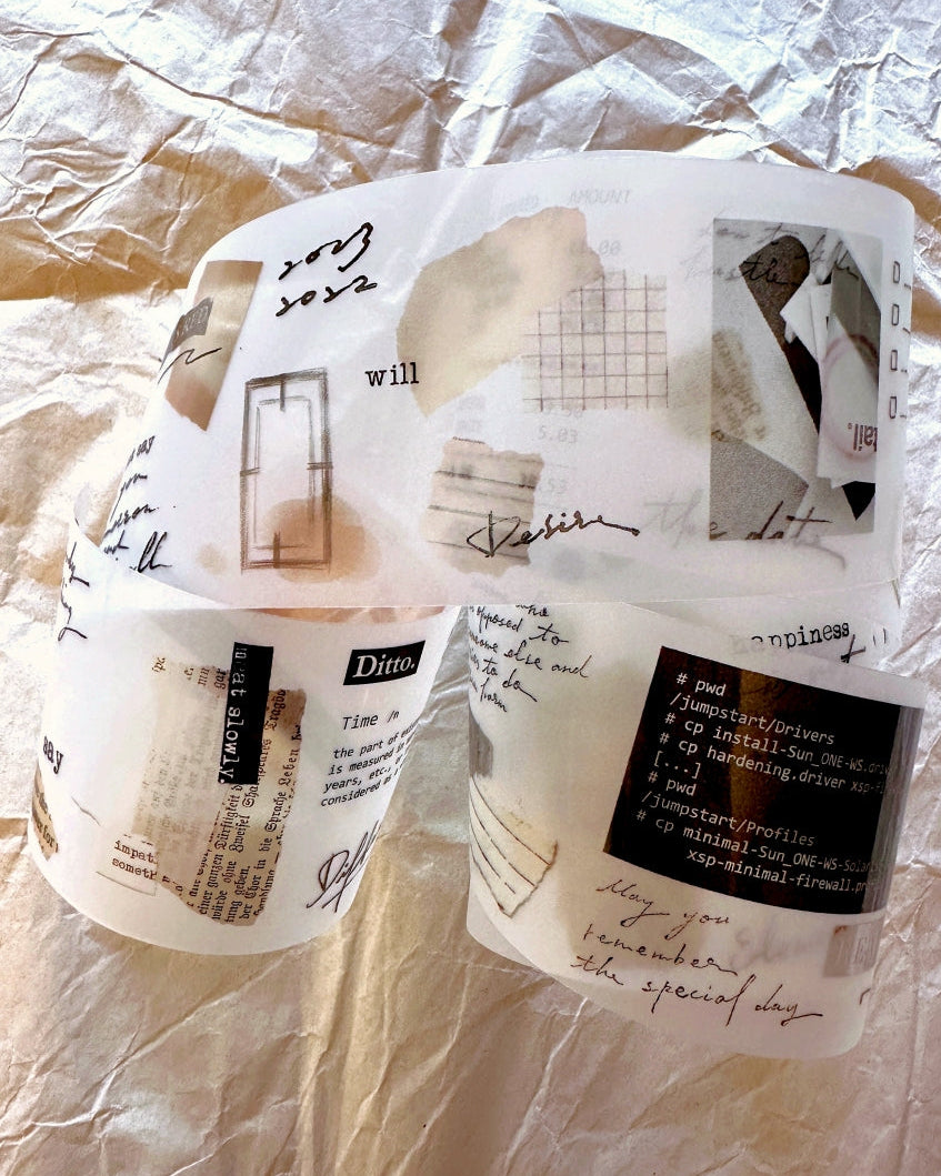 Shiwu Studio - Collage 01 PET tape SAMPLES