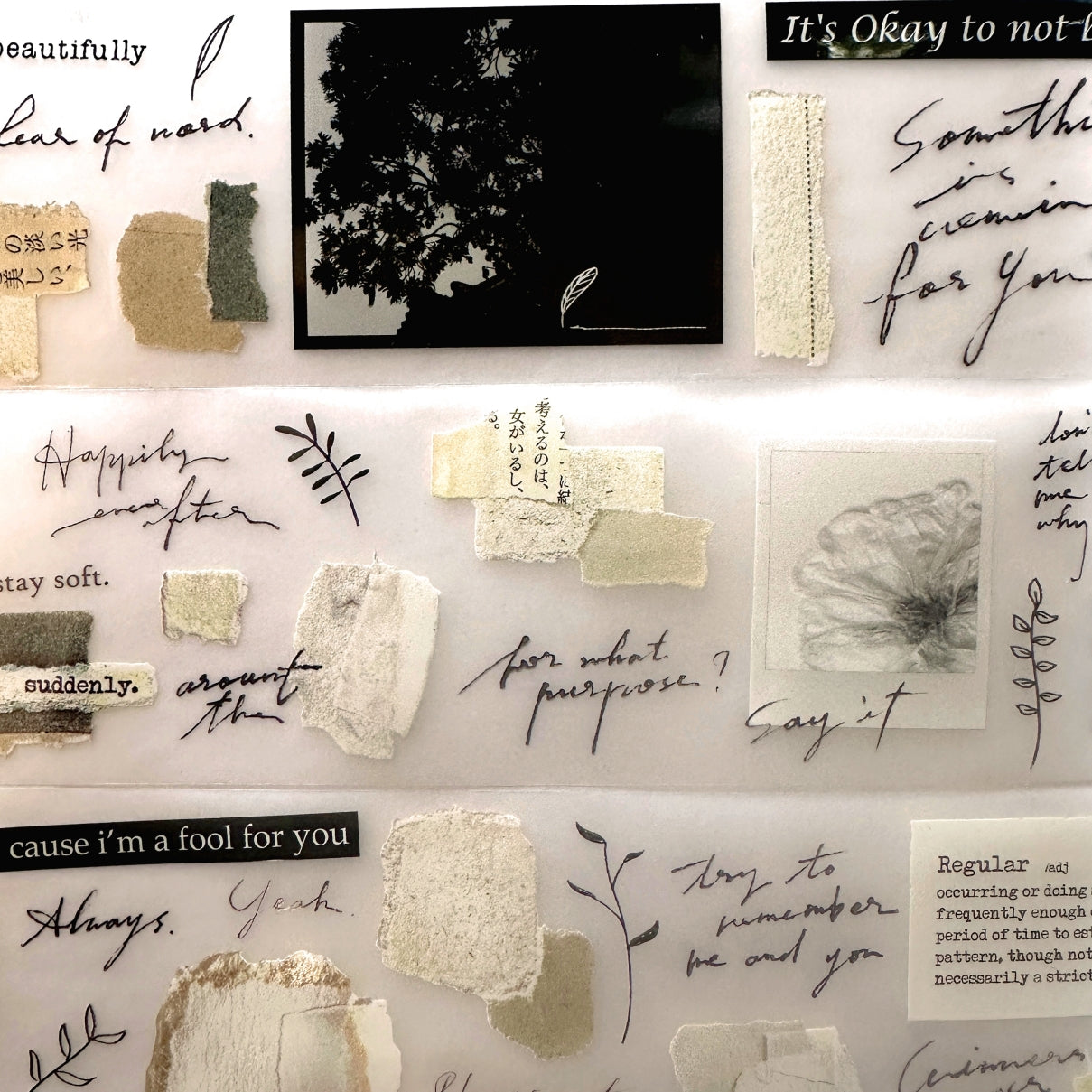 Shiwu Studio - Collage 10 PET tape SAMPLES