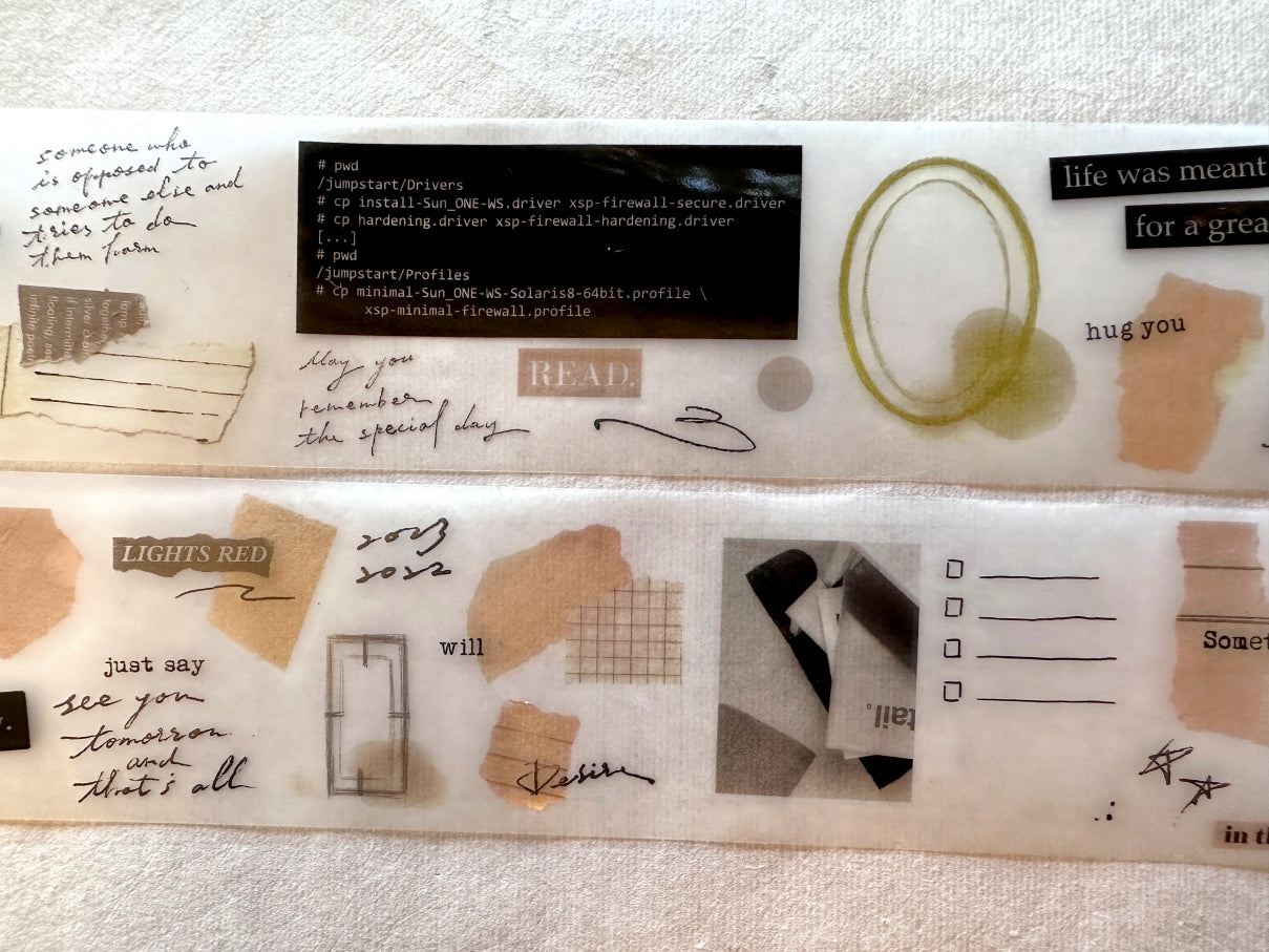 Shiwu Studio - Collage 01 PET tape SAMPLES