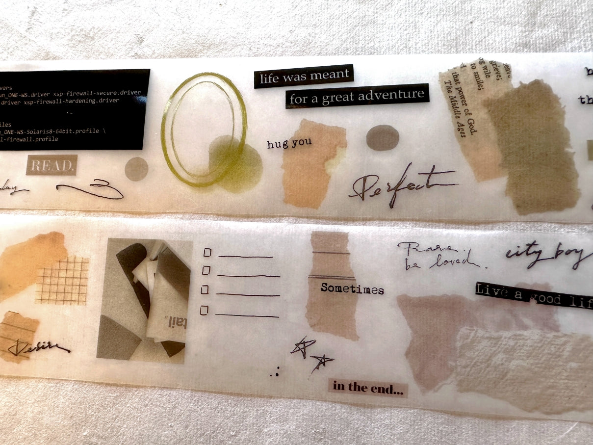 Shiwu Studio - Collage 01 PET tape SAMPLES