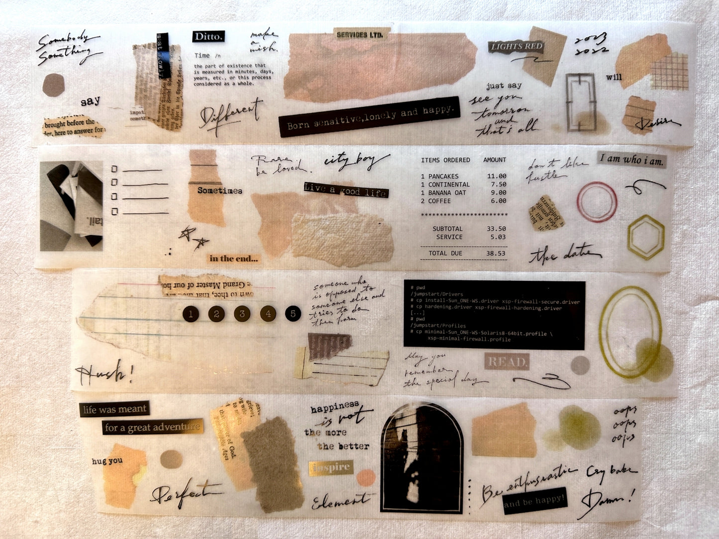 Shiwu Studio - Collage 01 PET tape SAMPLES