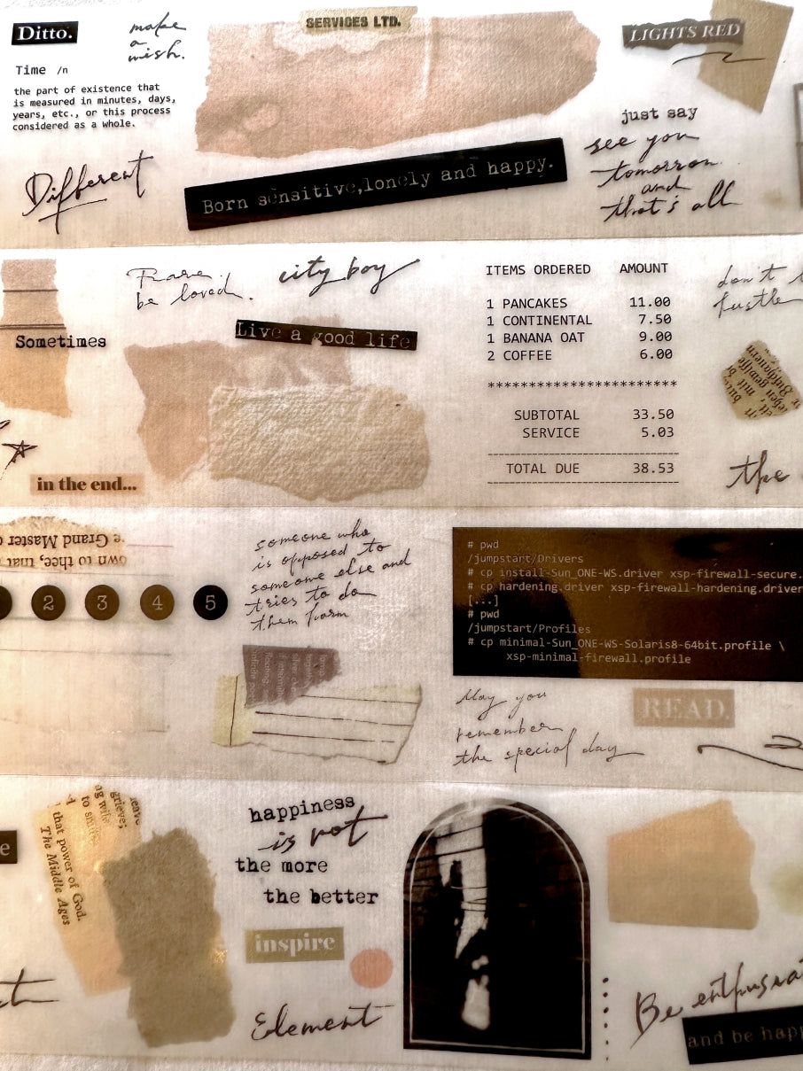 Shiwu Studio - Collage 01 PET tape SAMPLES