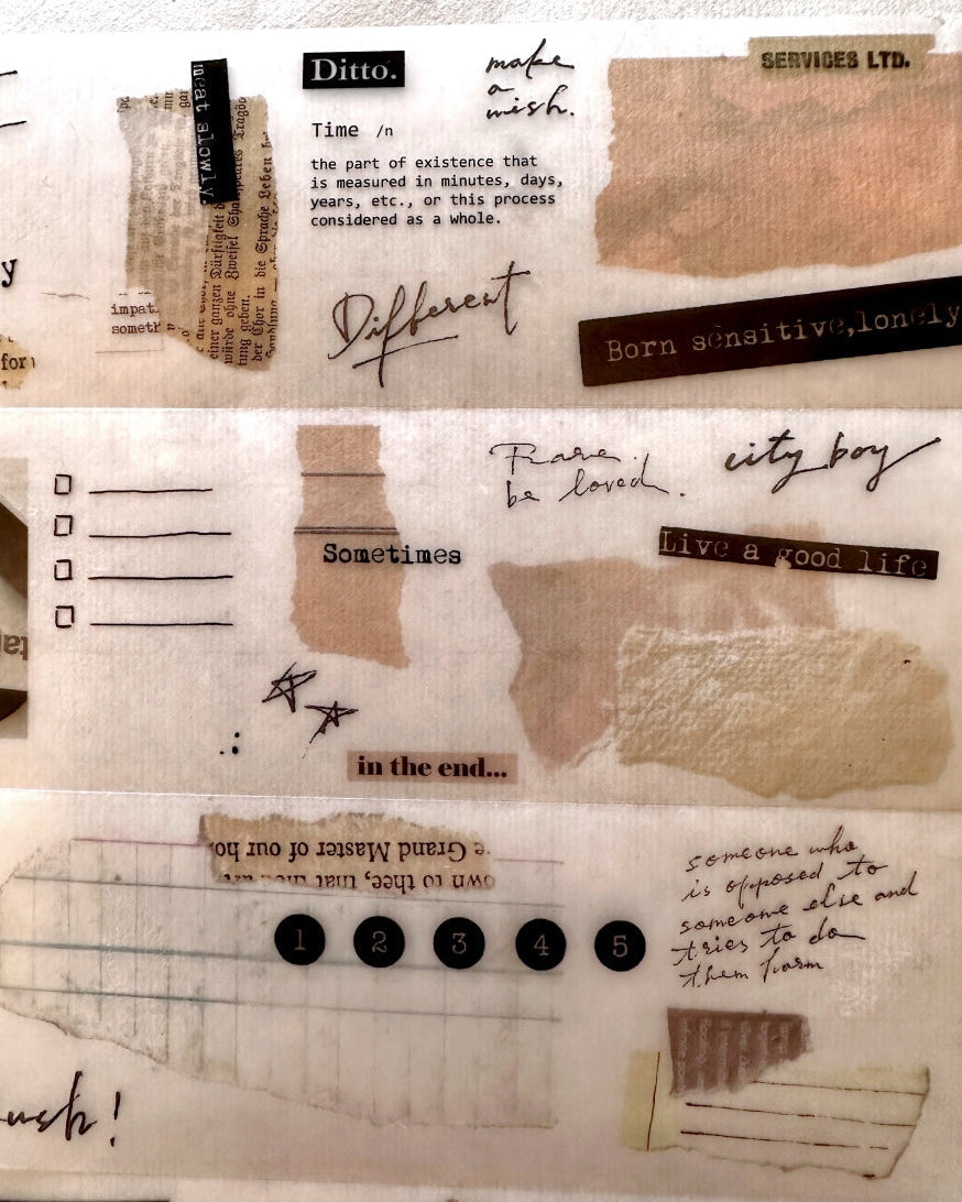 Shiwu Studio - Collage 01 PET tape SAMPLES