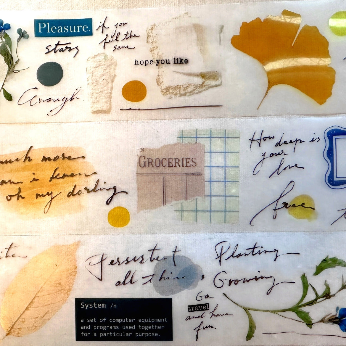 Shiwu Studio - Collage 05 PET tape SAMPLES