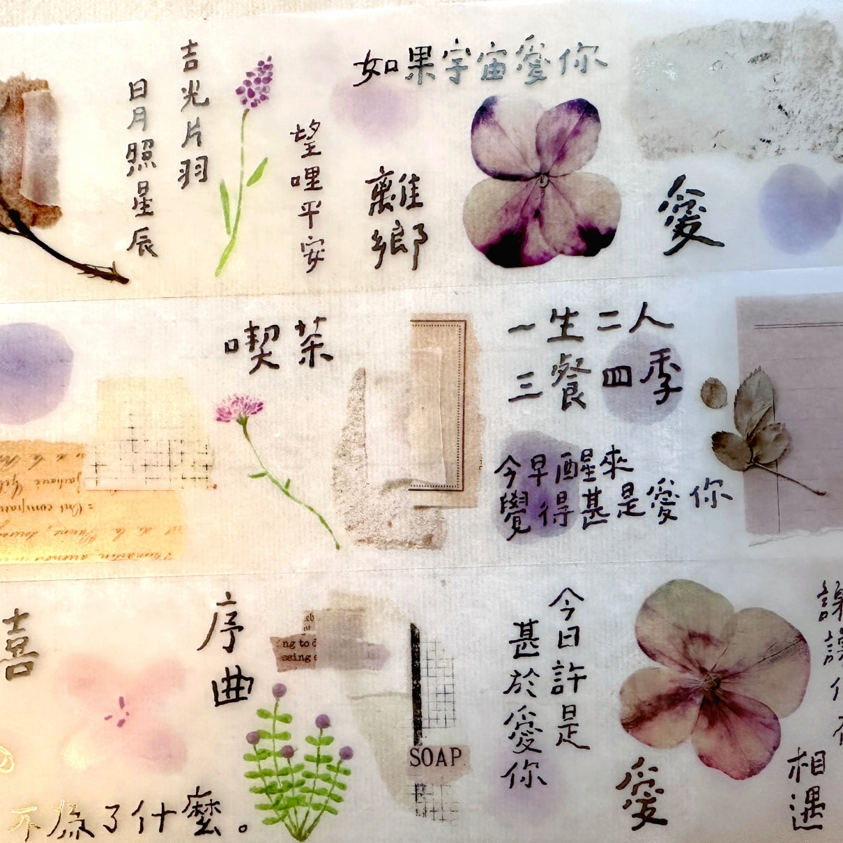Shiwu Studio - Collage 07 PET tape SAMPLES
